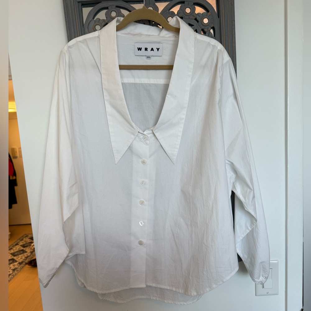 Wray White Button Down